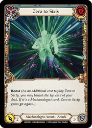 Zero to Sixty (Blue) [ARC028-C] 1st Edition Normal Flesh And Blood Single Flesh And Blood   