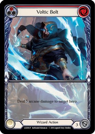 Voltic Bolt (Red) [LGS016-P] (Promo)  1st Edition Normal Flesh And Blood Single Flesh And Blood   