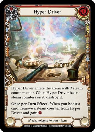 Hyper Driver [ARC036-C] 1st Edition Rainbow Foil Flesh And Blood Single Flesh And Blood   
