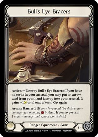 Bull's Eye Bracers [ARC042-C] 1st Edition Normal Flesh And Blood Single Flesh And Blood   