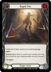 Rapid Fire [ARC047-S] 1st Edition Rainbow Foil Flesh And Blood Single Flesh And Blood   