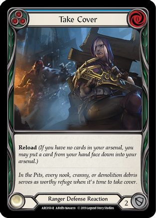 Take Cover (Blue) [ARC050-R] 1st Edition Normal Flesh And Blood Single Flesh And Blood   