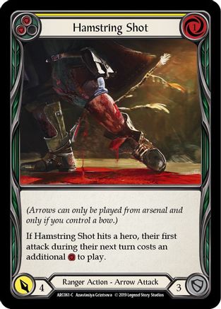 Hamstring Shot (Yellow) [ARC061] Unlimited Edition Normal Flesh And Blood Single Flesh And Blood   