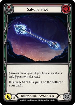 Salvage Shot (Red) [ARC066] Unlimited Edition Normal Flesh And Blood Single Flesh And Blood   