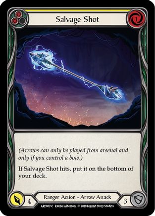 Salvage Shot (Yellow) [ARC067-C] 1st Edition Rainbow Foil Flesh And Blood Single Flesh And Blood   