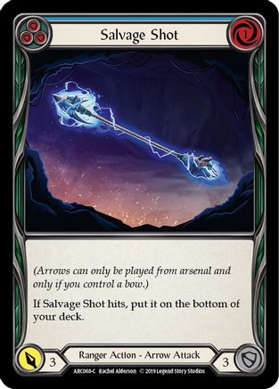 Salvage Shot (Blue) [ARC068-C] 1st Edition Normal Flesh And Blood Single Flesh And Blood   