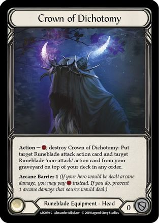 Crown of Dichotomy [ARC079-C] 1st Edition Normal Flesh And Blood Single Flesh And Blood   
