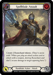 Spellblade Assault (Yellow) [ARC086] Unlimited Edition Rainbow Foil Flesh And Blood Single Flesh And Blood   