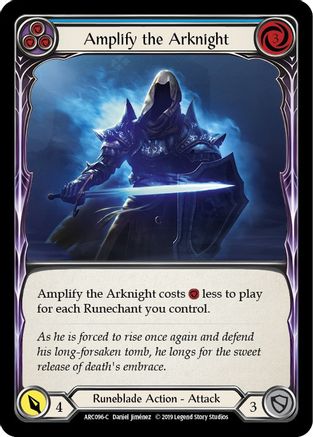 Amplify the Arknight (Blue) [ARC096-C] 1st Edition Normal Flesh And Blood Single Flesh And Blood   