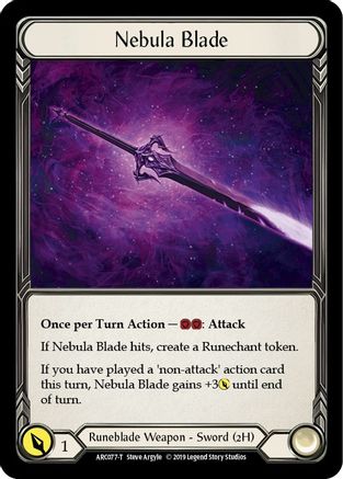 Nebula Blade // Teklo Plasma Pistol [U-ARC077 // U-ARC003] (Arcane Rising Unlimited) Flesh And Blood Single Flesh And Blood   