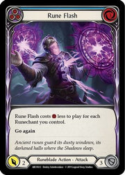 Rune Flash (Blue) [ARC102-C] 1st Edition Rainbow Foil Flesh And Blood Single Flesh And Blood   