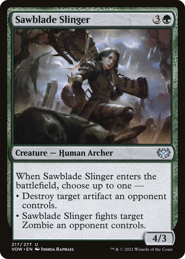 Sawblade Slinger (VOW-217) [Innistrad: Crimson Vow] Foil MTG Single Wizards of the Coast