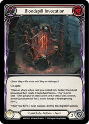 Bloodspill Invocation (Red) [ARC106-C] 1st Edition Rainbow Foil Flesh And Blood Single Flesh And Blood   
