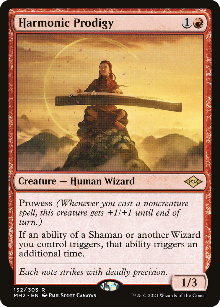 Harmonic Prodigy (MH2-132) [Modern Horizons 2] Foil MTG Single Modern Horizons 2