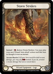 Storm Striders [ARC116-L] 1st Edition Cold Foil Flesh And Blood Single Flesh And Blood   