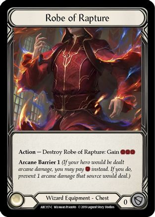 Robe of Rapture [ARC117-C] 1st Edition Normal Flesh And Blood Single Flesh And Blood   