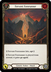 Fervent Forerunner (Red) [ARC182-C] 1st Edition Rainbow Foil Flesh And Blood Single Flesh And Blood   