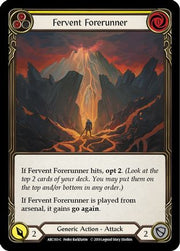 Fervent Forerunner (Yellow) [ARC183-C] 1st Edition Rainbow Foil Flesh And Blood Single Flesh And Blood   