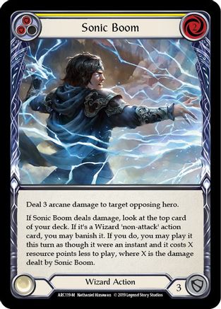 Sonic Boom [ARC119-M] 1st Edition Rainbow Foil Flesh And Blood Single Flesh And Blood   