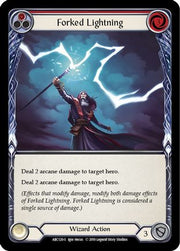Forked Lightning [ARC120-S] 1st Edition Rainbow Foil Flesh And Blood Single Flesh And Blood   