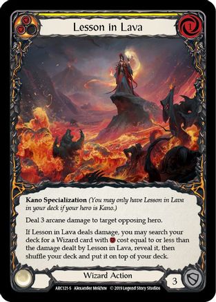 Lesson in Lava [ARC121] Unlimited Edition Rainbow Foil Flesh And Blood Single Flesh And Blood   
