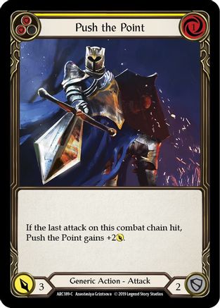 Push the Point (Yellow) [ARC189] Unlimited Edition Normal Flesh And Blood Single Flesh And Blood   