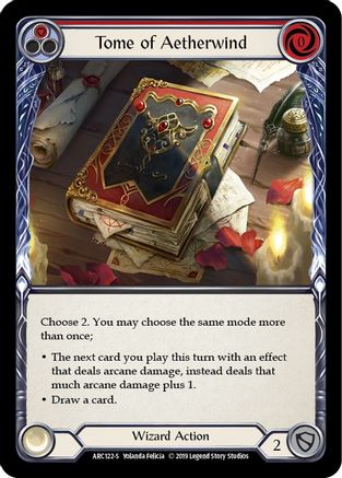 Tome of Aetherwind [ARC122] Unlimited Edition Normal Flesh And Blood Single Flesh And Blood   