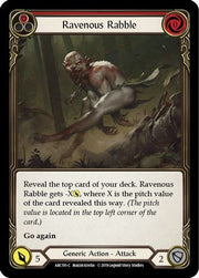 Ravenous Rabble (Red) [ARC191] Unlimited Edition Rainbow Foil Flesh And Blood Single Flesh And Blood   