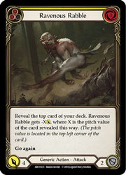 Ravenous Rabble (Yellow) [ARC192-C] 1st Edition Rainbow Foil Flesh And Blood Single Flesh And Blood   