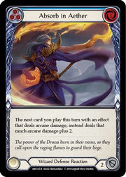 Absorb in Aether (Blue) [ARC125] Unlimited Edition Rainbow Foil Flesh And Blood Single Flesh And Blood   