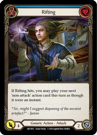 Rifting (Blue) [ARC196] Unlimited Edition Rainbow Foil Flesh And Blood Single Flesh And Blood   