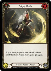 Vigor Rush (Red) [ARC197] Unlimited Edition Rainbow Foil Flesh And Blood Single Flesh And Blood   