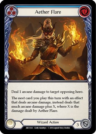 Aether Flare (Blue) [ARC134] Unlimited Edition Normal Flesh And Blood Single Flesh And Blood   