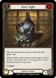Force Sight (Red) [ARC206] Unlimited Edition Rainbow Foil Flesh And Blood Single Flesh And Blood   