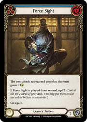 Force Sight (Blue) [ARC208-C] 1st Edition Rainbow Foil Flesh And Blood Single Flesh And Blood   