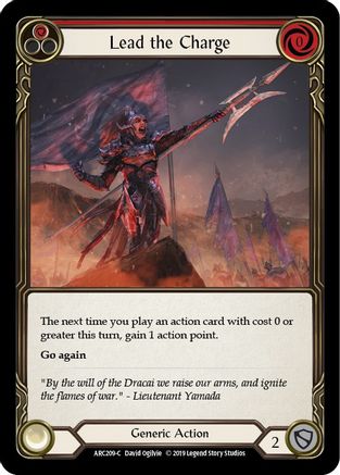 Lead the Charge (Red) [ARC209] Unlimited Edition Normal Flesh And Blood Single Flesh And Blood   