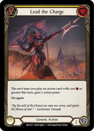 Lead the Charge (Yellow) [ARC210] Unlimited Edition Normal Flesh And Blood Single Flesh And Blood   