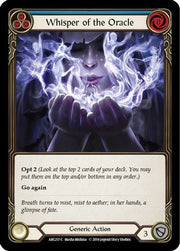 Whisper of the Oracle (Blue) [ARC217] Unlimited Edition Rainbow Foil Flesh And Blood Single Flesh And Blood   
