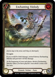 Enchanting Melody (Yellow) [ARC168] Unlimited Edition Rainbow Foil Flesh And Blood Single Flesh And Blood   