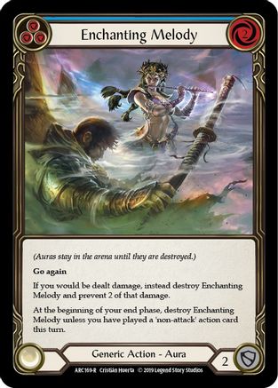 Enchanting Melody (Blue) [ARC169-R] 1st Edition Rainbow Foil Flesh And Blood Single Flesh And Blood   