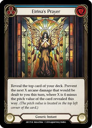 Eirina's Prayer (Blue) [ARC175-R] 1st Edition Rainbow Foil Flesh And Blood Single Flesh And Blood   