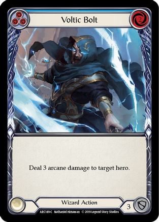 Voltic Bolt (Blue) [ARC149] Unlimited Edition Rainbow Foil Flesh And Blood Single Flesh And Blood   