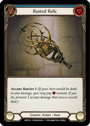 Rusted Relic [ARC163] Unlimited Edition Rainbow Foil Flesh And Blood Single Flesh And Blood   