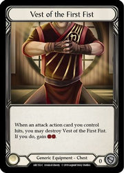 Vest of the First Fist [ARC152-C] 1st Edition Cold Foil Flesh And Blood Single Flesh And Blood   