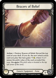 Bracers of Belief [ARC153] Unlimited Edition Rainbow Foil Flesh And Blood Single Flesh And Blood   