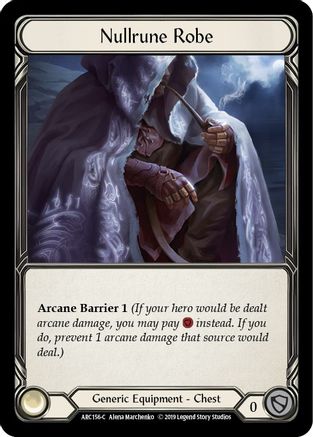 Nullrune Robe [ARC156-C] 1st Edition Normal Flesh And Blood Single Flesh And Blood   