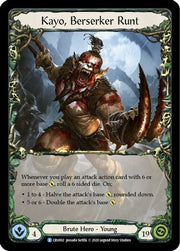 Kayo, Berserker Runt [CRU002] 1st Edition Normal Flesh And Blood Single Flesh And Blood   