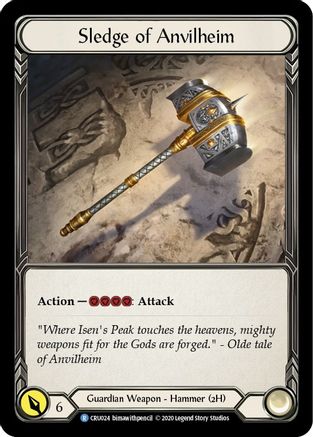 Sledge of Anvilheim (Rainbow Foil) [CRU024-RF] Unlimited Rainbow Foil Flesh And Blood Single Flesh And Blood   
