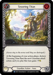 Towering Titan (Yellow) [CRU030] 1st Edition Normal Flesh And Blood Single Flesh And Blood   