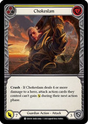 Chokeslam (Yellow) [CRU036] 1st Edition Rainbow Foil Flesh And Blood Single Flesh And Blood   